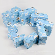 Personalizado papel de luxo caixa de armazenamento de papel display designer caixa de embalagem de presente para o pano do bebê / brinquedo